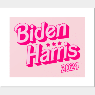 Biden Harris 2024 - Saving Democracy Barbie Style! Posters and Art